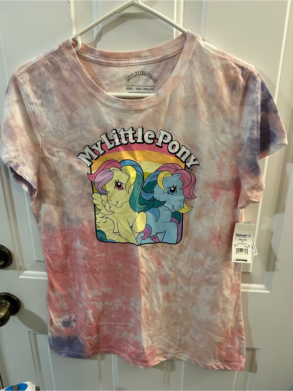 My Little Pony Pastel Tie-Dye Tee in Pink, Purple & Yellow